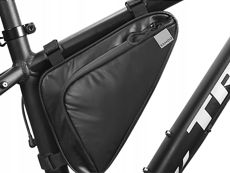 WATERPROOF BICYCLE POUCH FRAME BAG FOR TRIANGLE BIKE BLACK 1,5 L