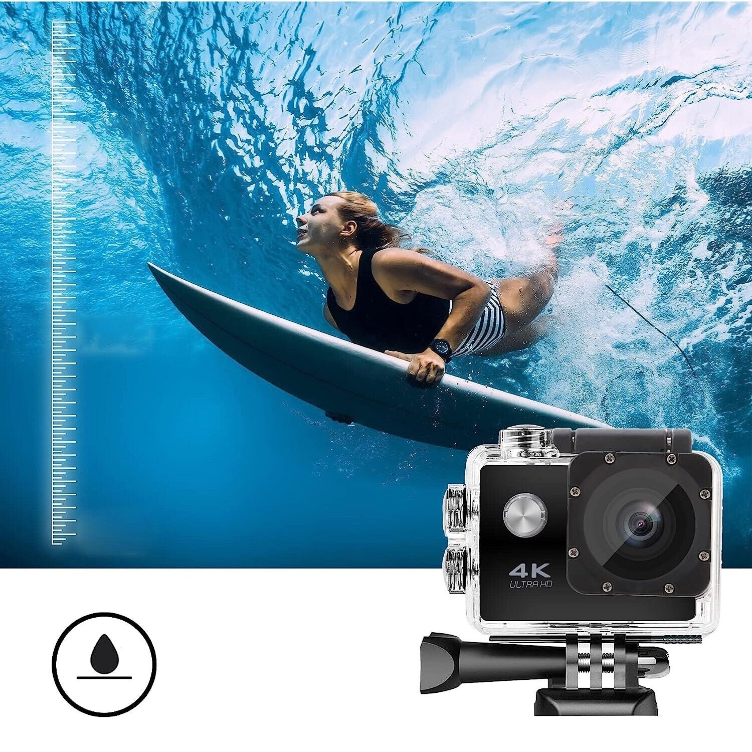 WATERPROOF CAMERA 4K HD WIFI SPORTS BRACES BAND AKCESORIA SET Manufacturer code rgf865