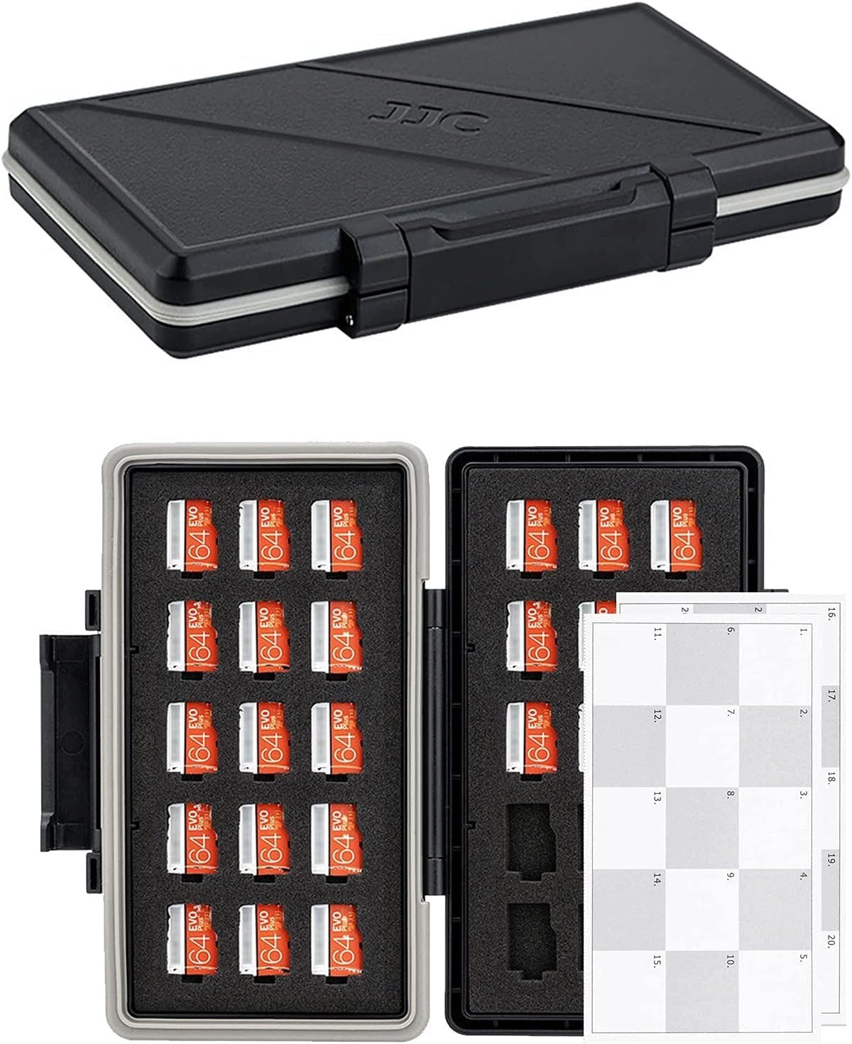 WATERPROOF CASE FOR 30 MICRO SD SDXC SDHC CARDS PROTECTION