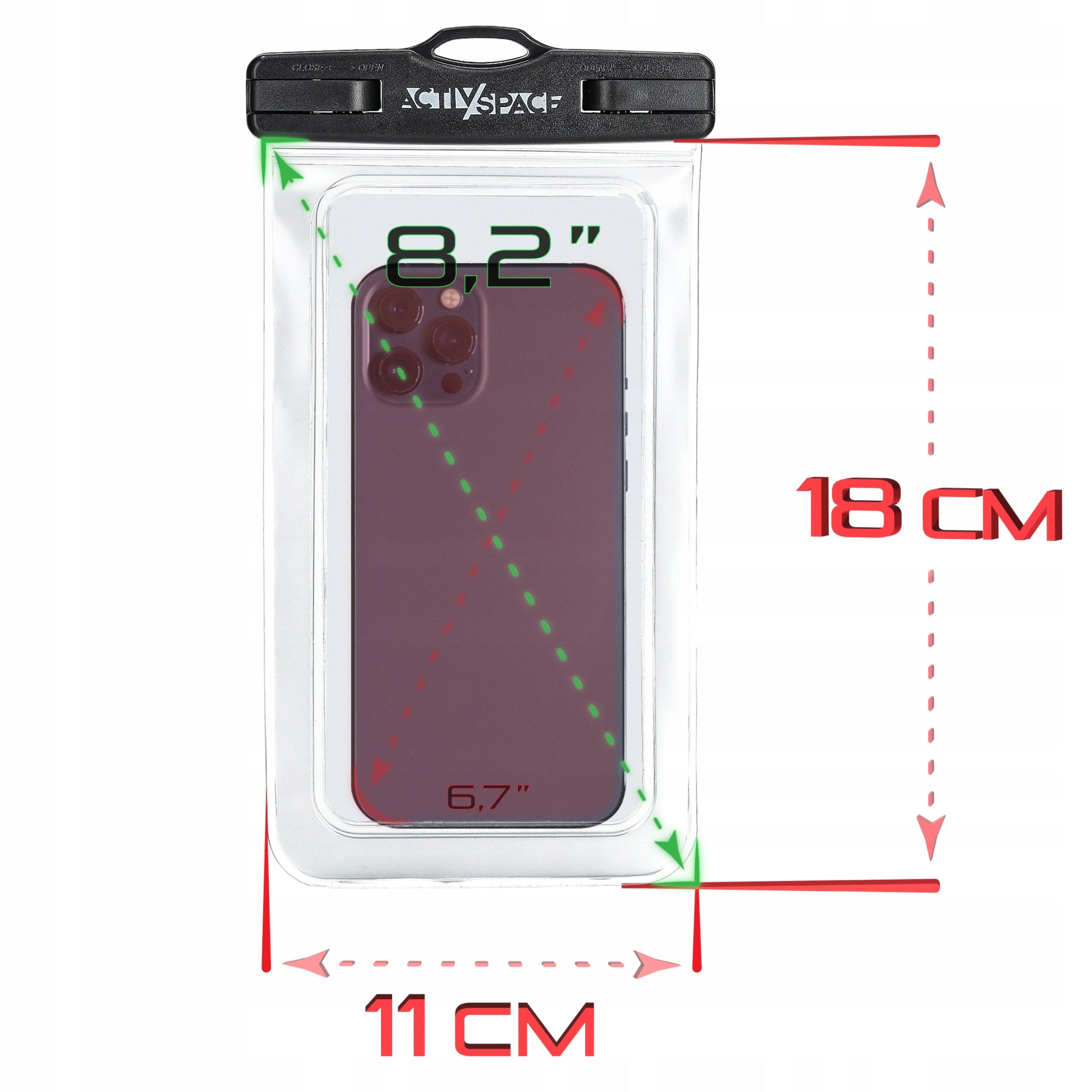 WATERPROOF CASE WATERPROOF PHONE COVER KAYAK BEACH FOR PHONE Capacity (liters) not specified
