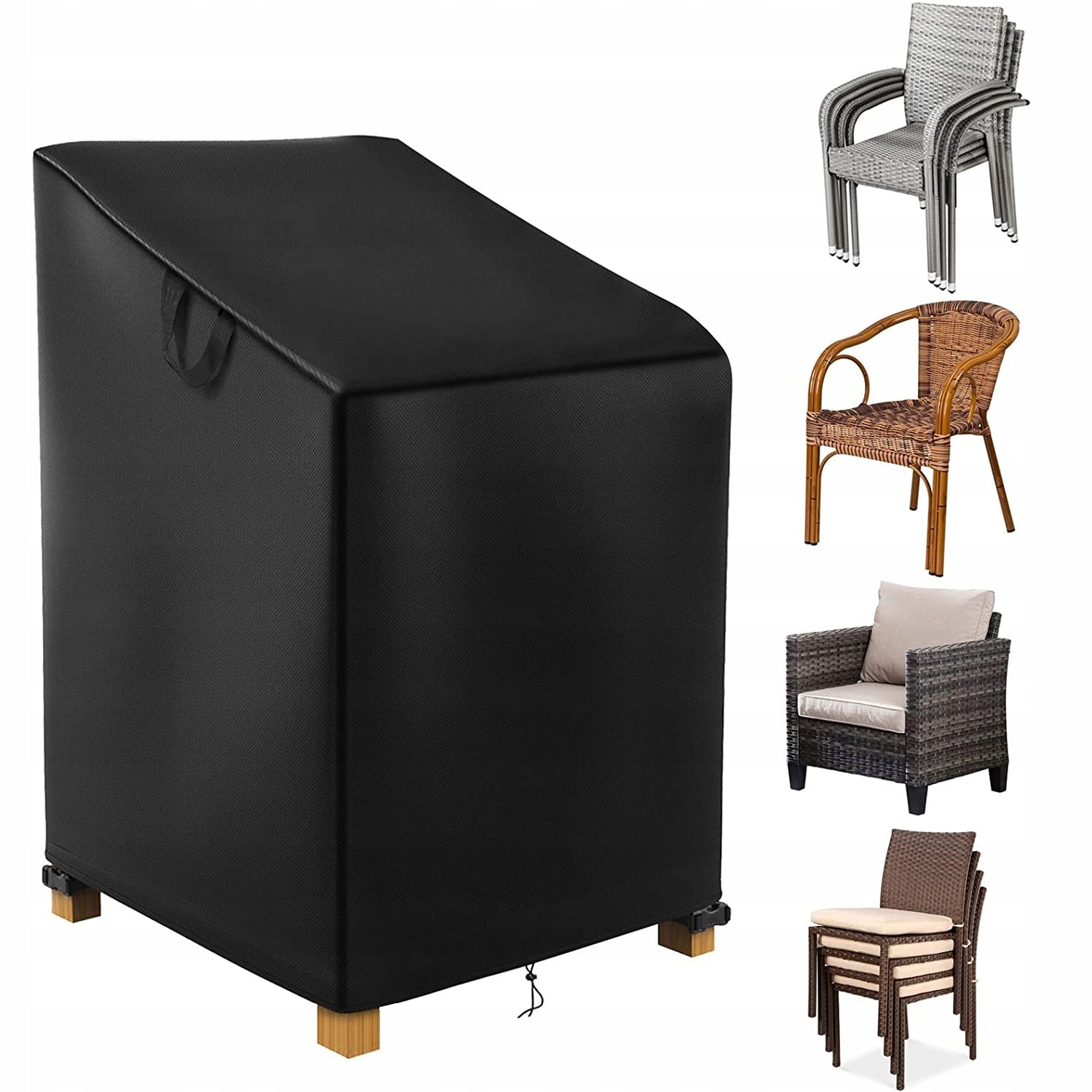 WATERPROOF COVER FOR GARDEN CHAIRS WATERPROOF 70*85*125 CM Length 70 cm