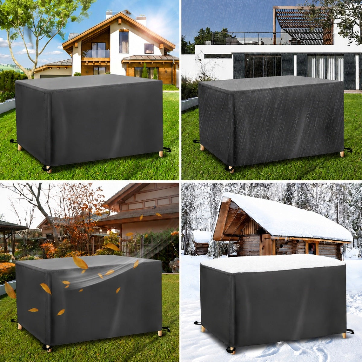 WATERPROOF COVER FOR GARDEN FURNITURE STRONG DURABLE LARGE 230 x 165 x 8 Length 230 cm