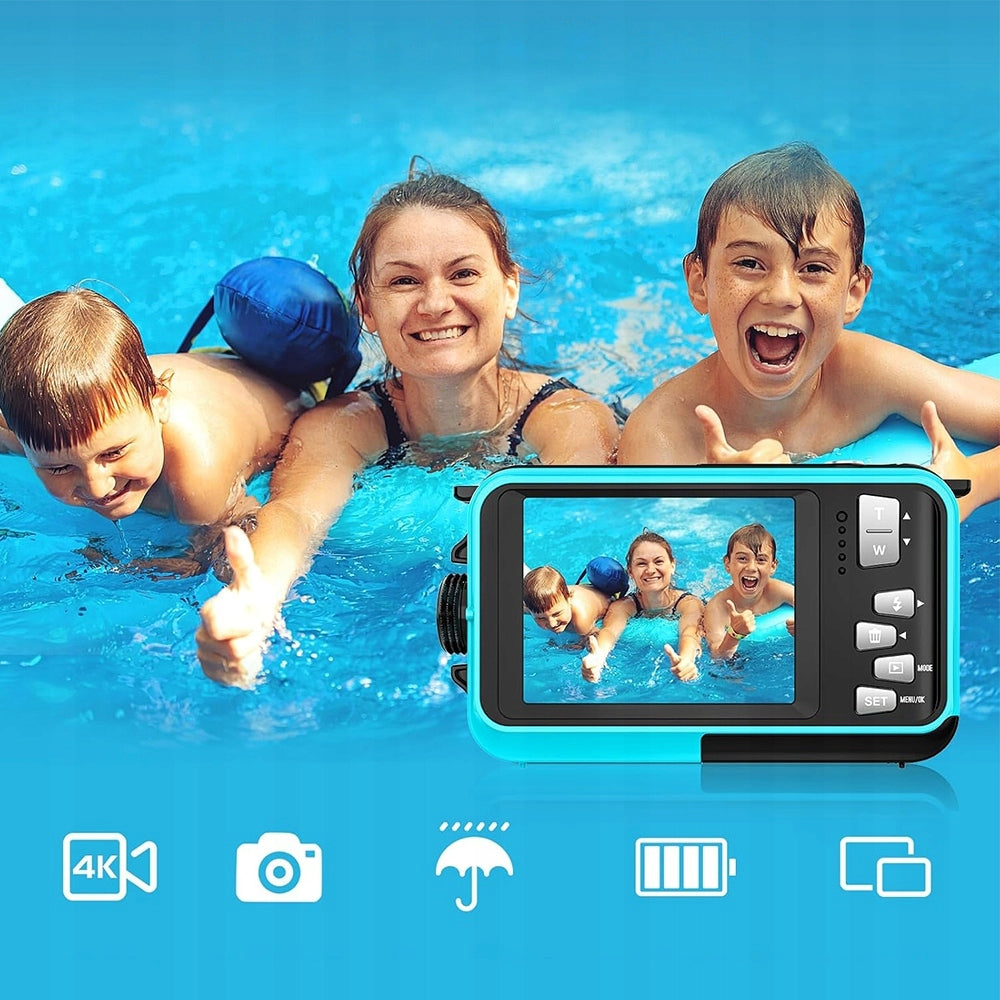 WATERPROOF DIGITAL CAMERA UNDERWATER AUTOFOCUS 48MP HD 2.7K 16X 650MAH Brand no brand