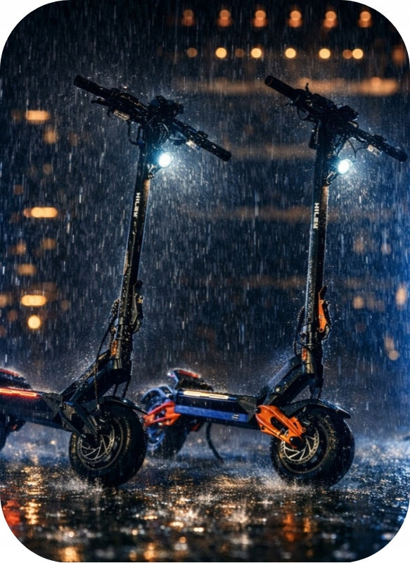 WATERPROOF ELECTRIC SCOOTER HILEY TIGER 10 V5 2026 2X1000W 52V 27AH Engine power 2000 W