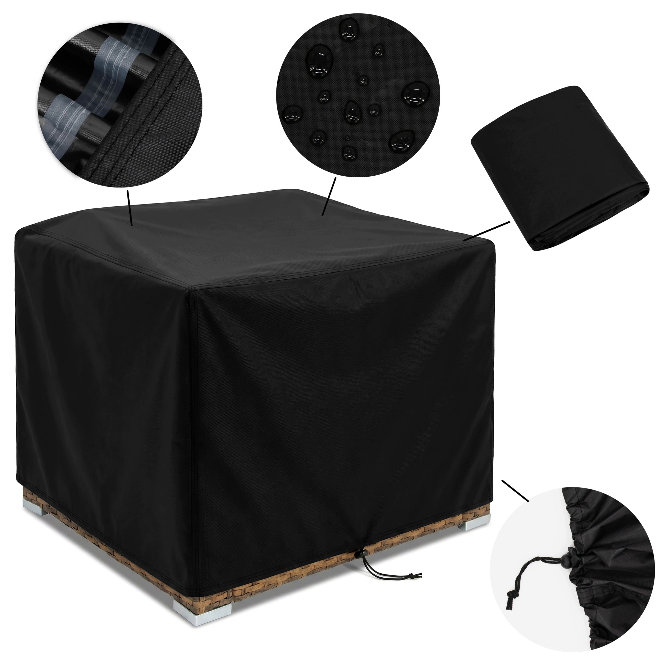 WATERPROOF GARDEN FURNITURE COVER 76x94x78 CM STRONG DURABLE XXL Manufacturer code Pokrowiec na meble ogrodowe wodoodporny 39174