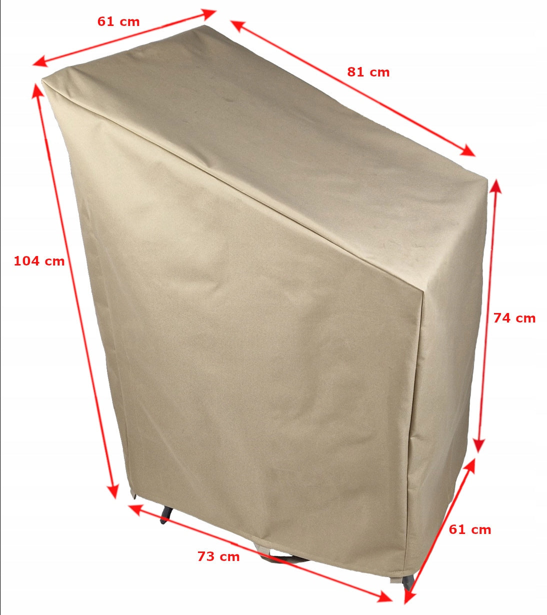 WATERPROOF Garden Chair Cover BEIGE Product width 61 cm