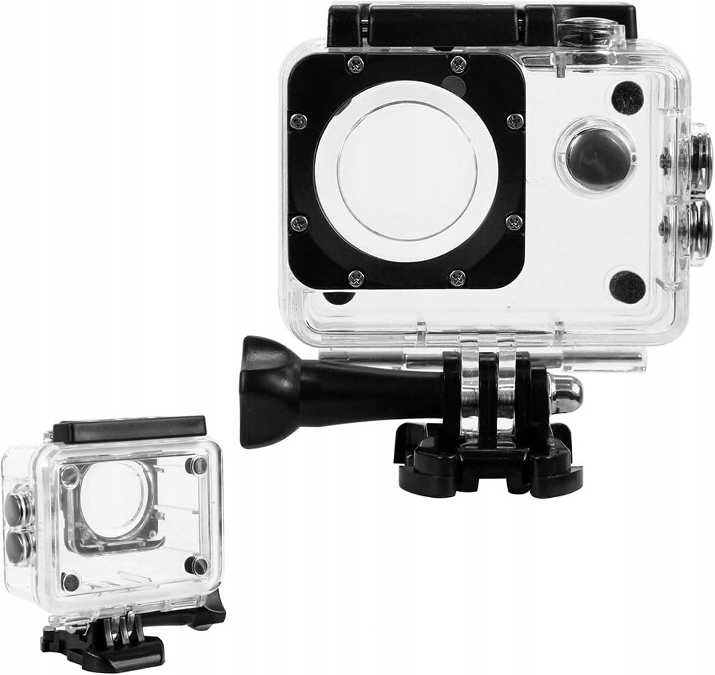 WATERPROOF HOUSING FOR SPORTS CAMERAS 30M WITH TRANSPARENT COVER
