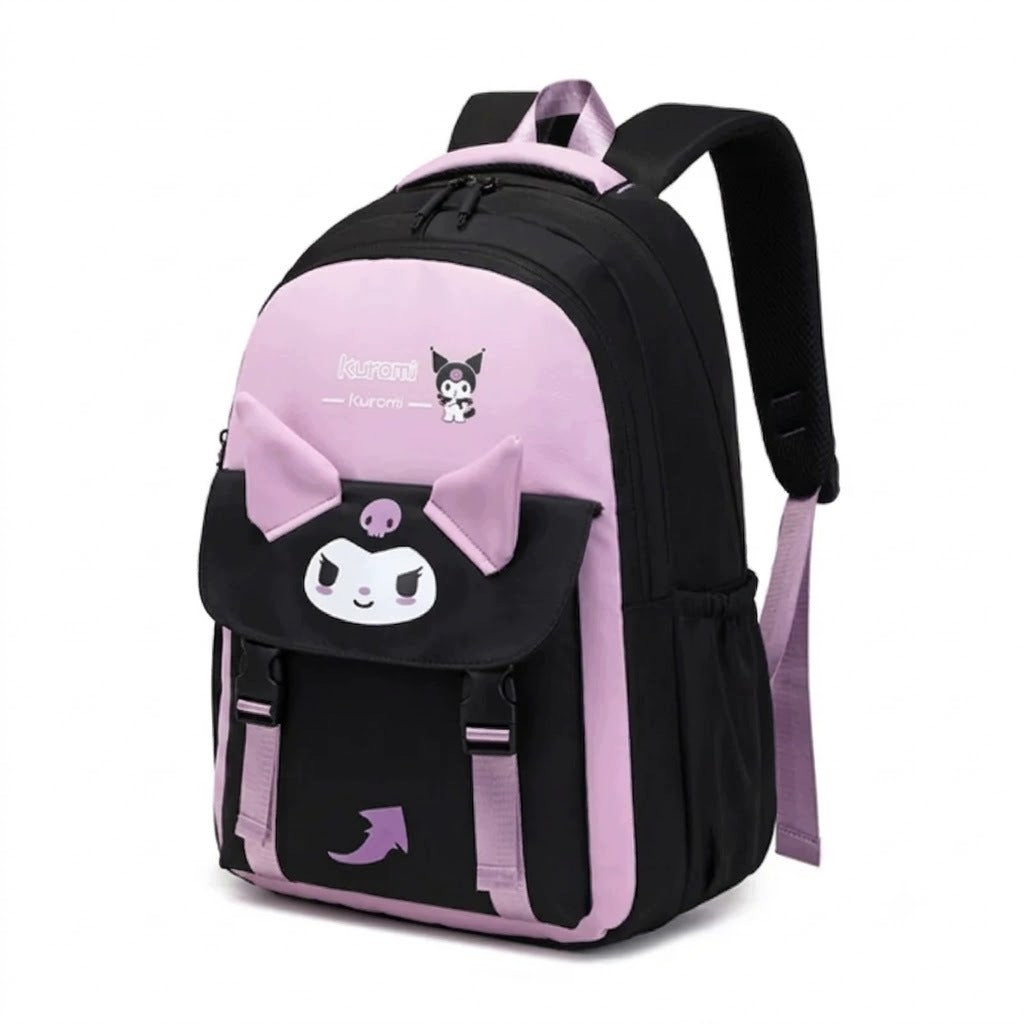 WATERPROOF Large Backpack for Girls Youth School Kuromi Packaging status original
