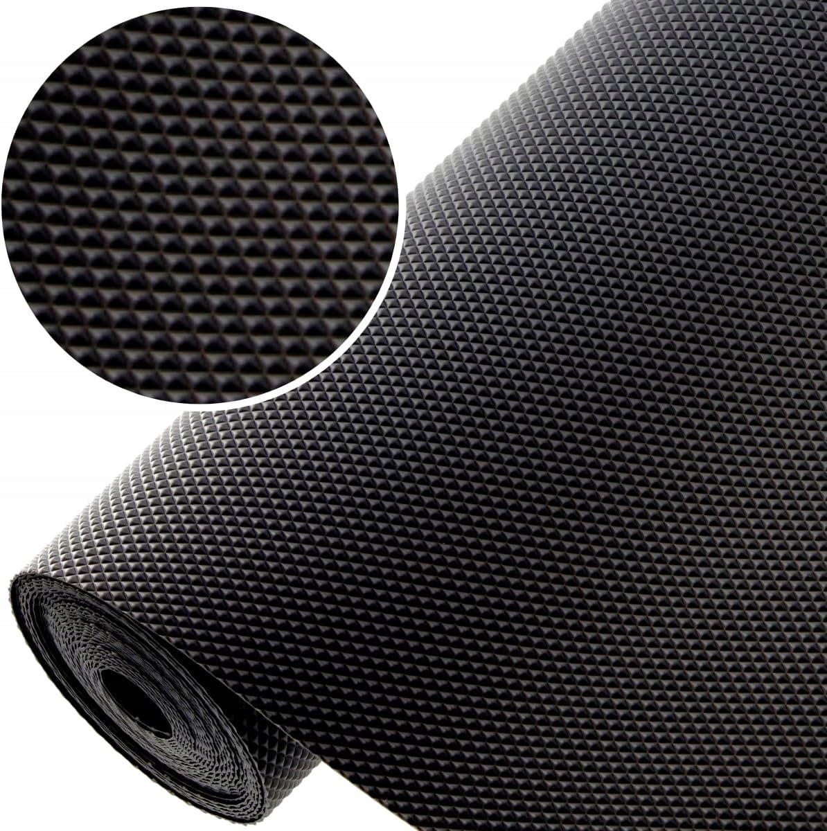 WATERPROOF MAT FOR KITCHEN DRAWERS AND SHELVES 60X600CM BLACK Brand Bedee