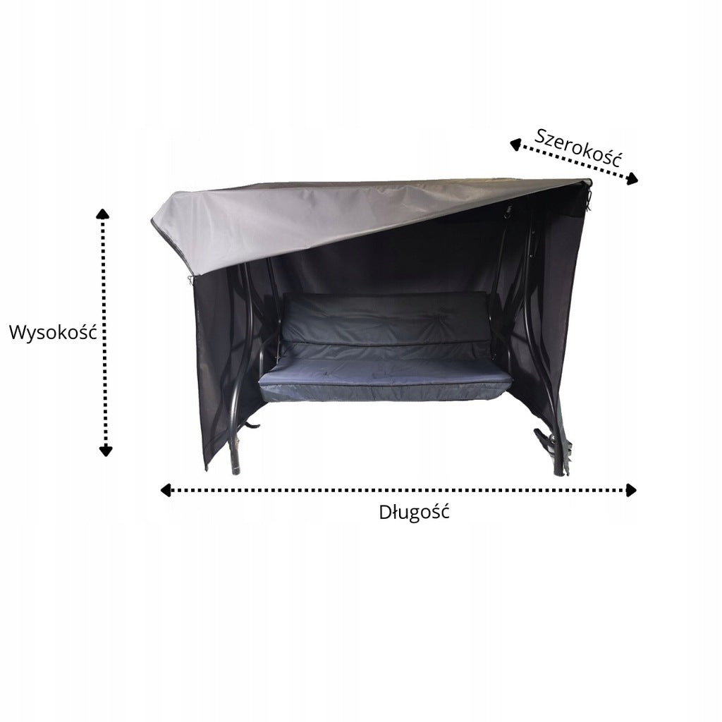 WATERPROOF MEGI GARDEN SWING COVER Product height 164 cm