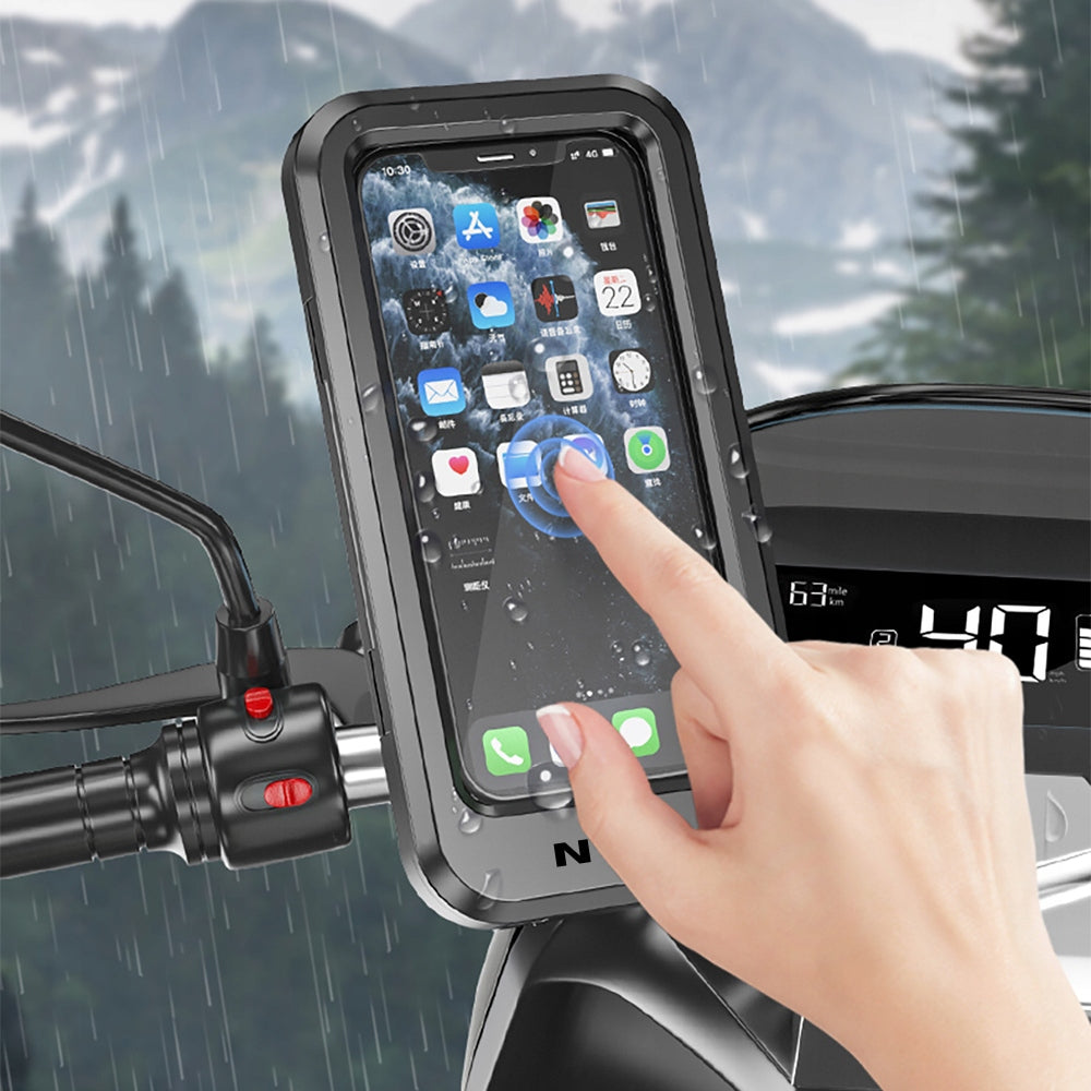 WATERPROOF MOTORCYCLE BIKE HOLDER FOR PHONE SCOOTER ADJUSTABLE Packaging status original