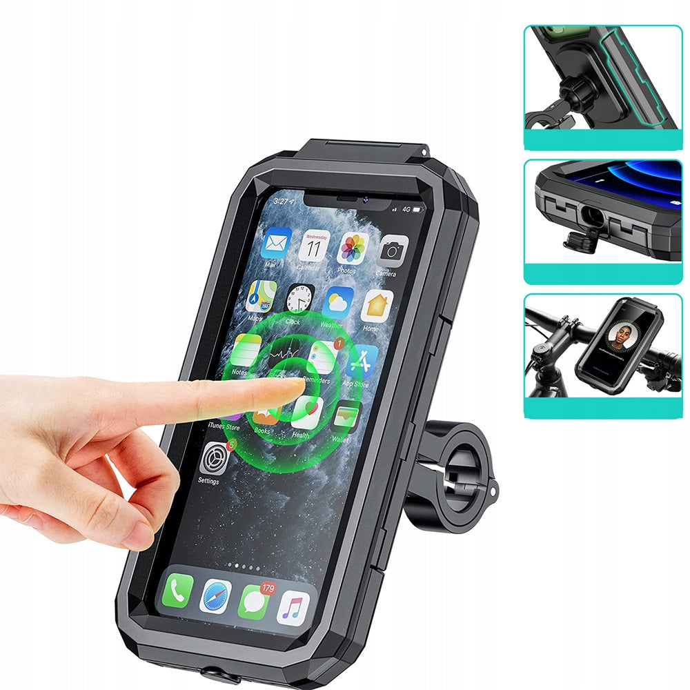 WATERPROOF MOTORCYCLE BIKE HOLDER FOR PHONE SCOOTER ADJUSTABLE
