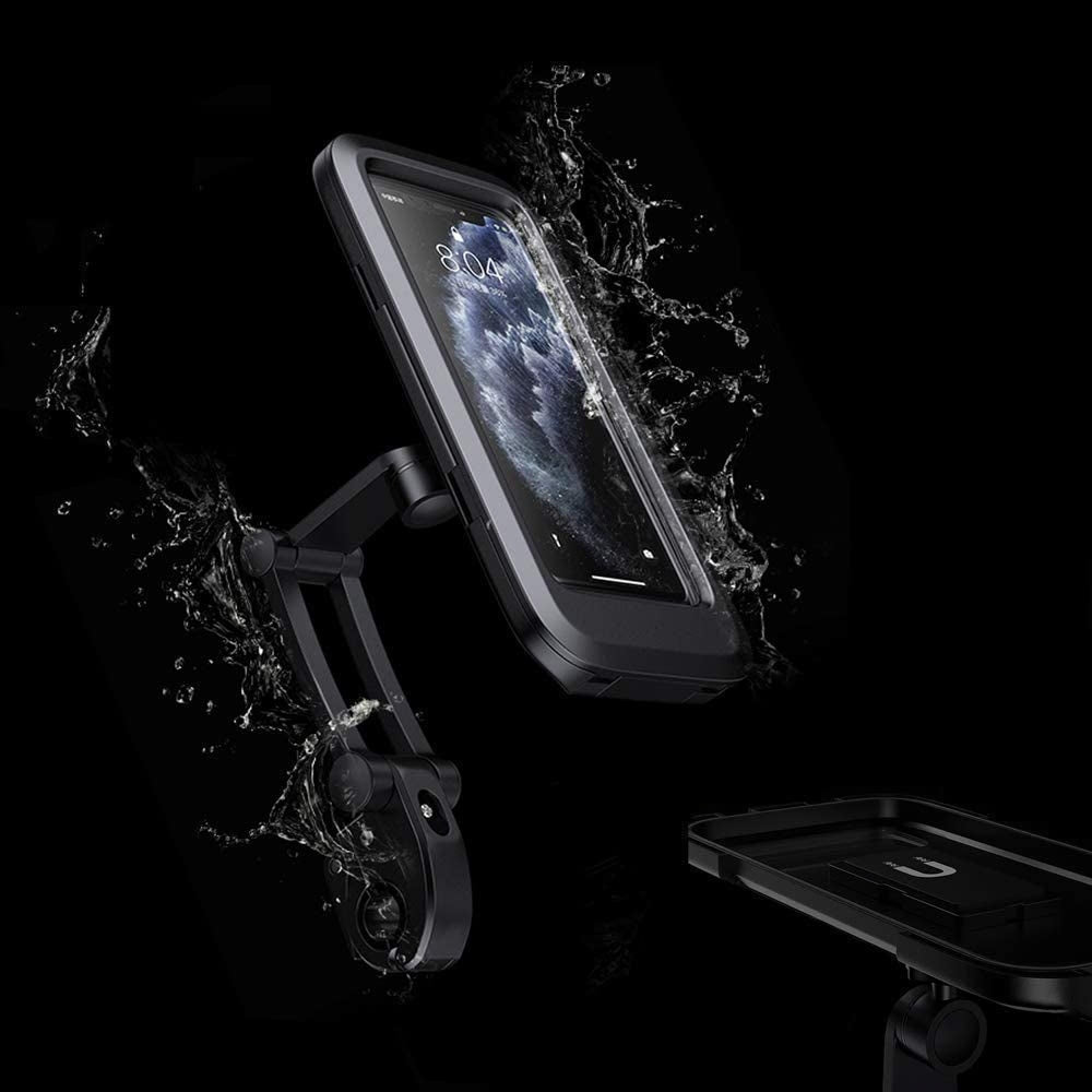 WATERPROOF MOTORCYCLE BIKE PHONE HOLDER ADJUSTABLE WITH MAGNET Brand ARSA GO