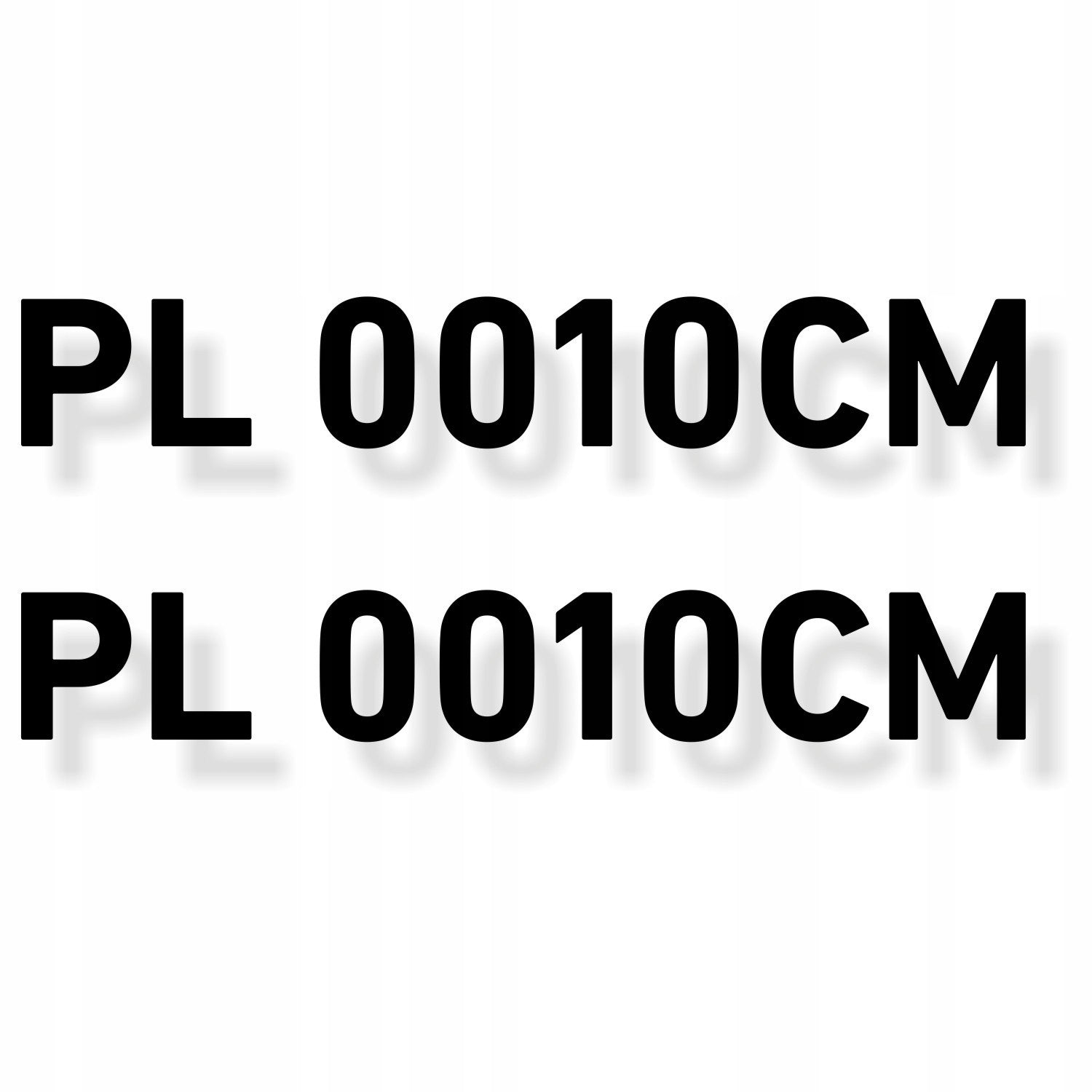 WATERPROOF NUMBERS 2 pcs registration boat yachts 10 cm