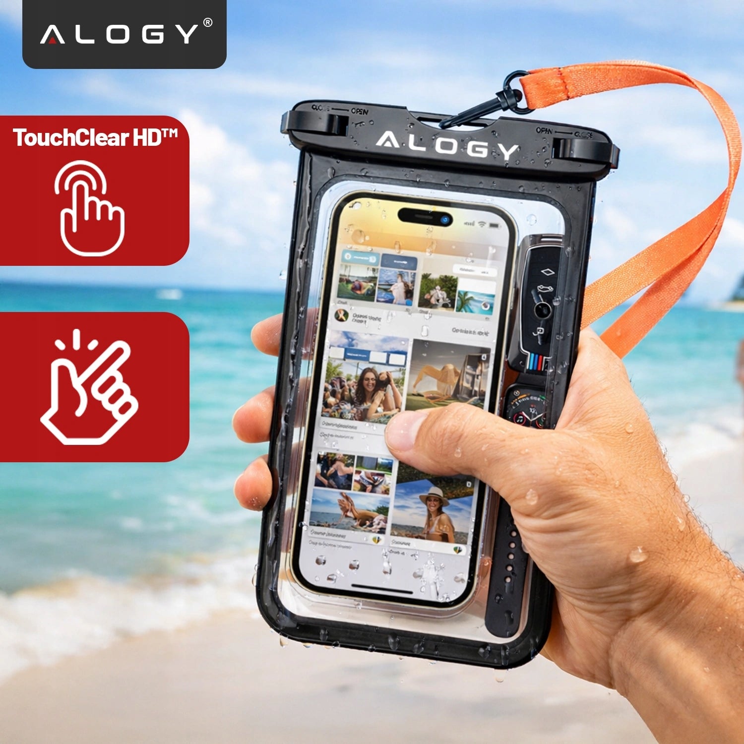 WATERPROOF PHONE CASE WATERPROOF FOR BEACH POOL Model Waterproof Case