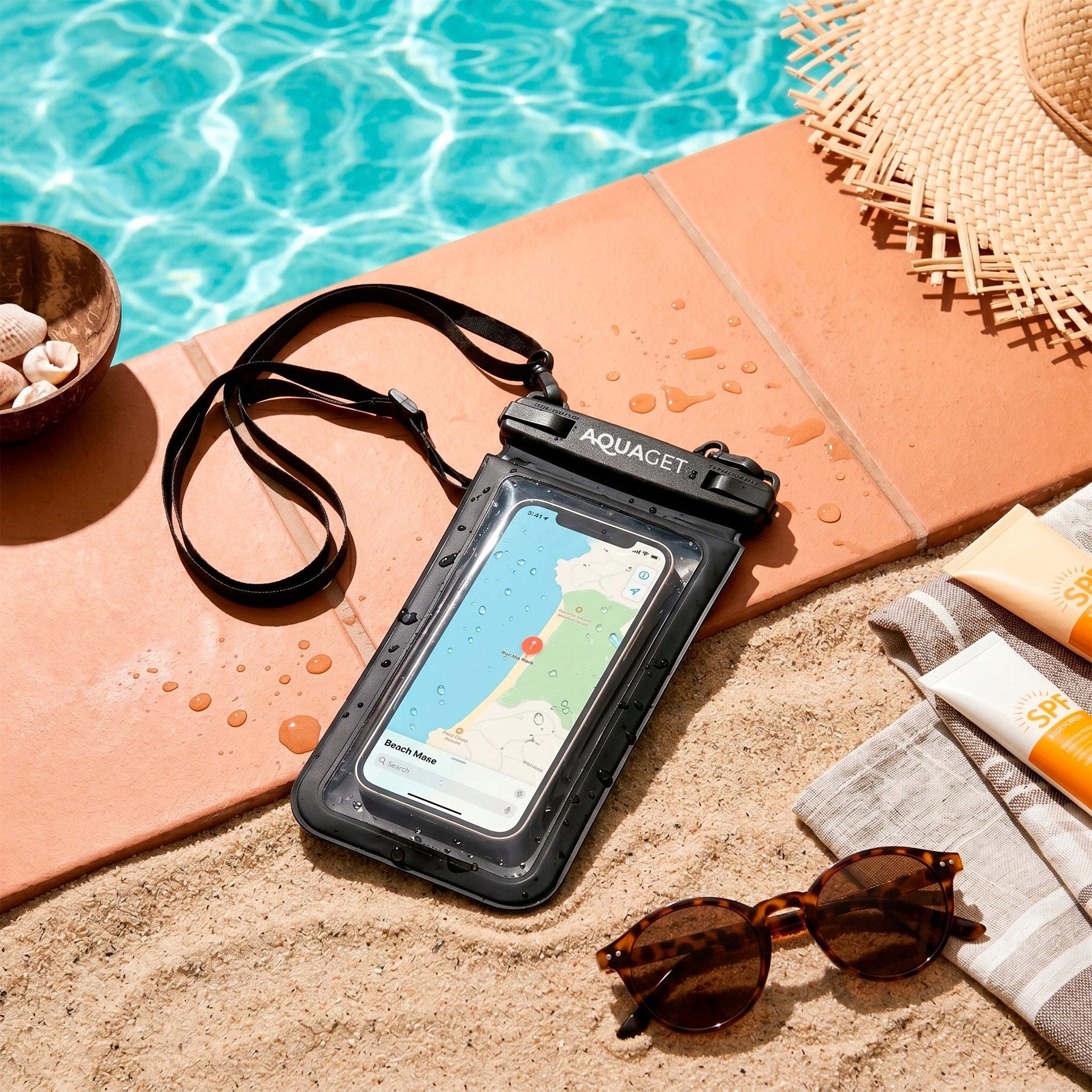 WATERPROOF PHONE CASE beach kayak WATERPROOF Dive COVER Packaging status original