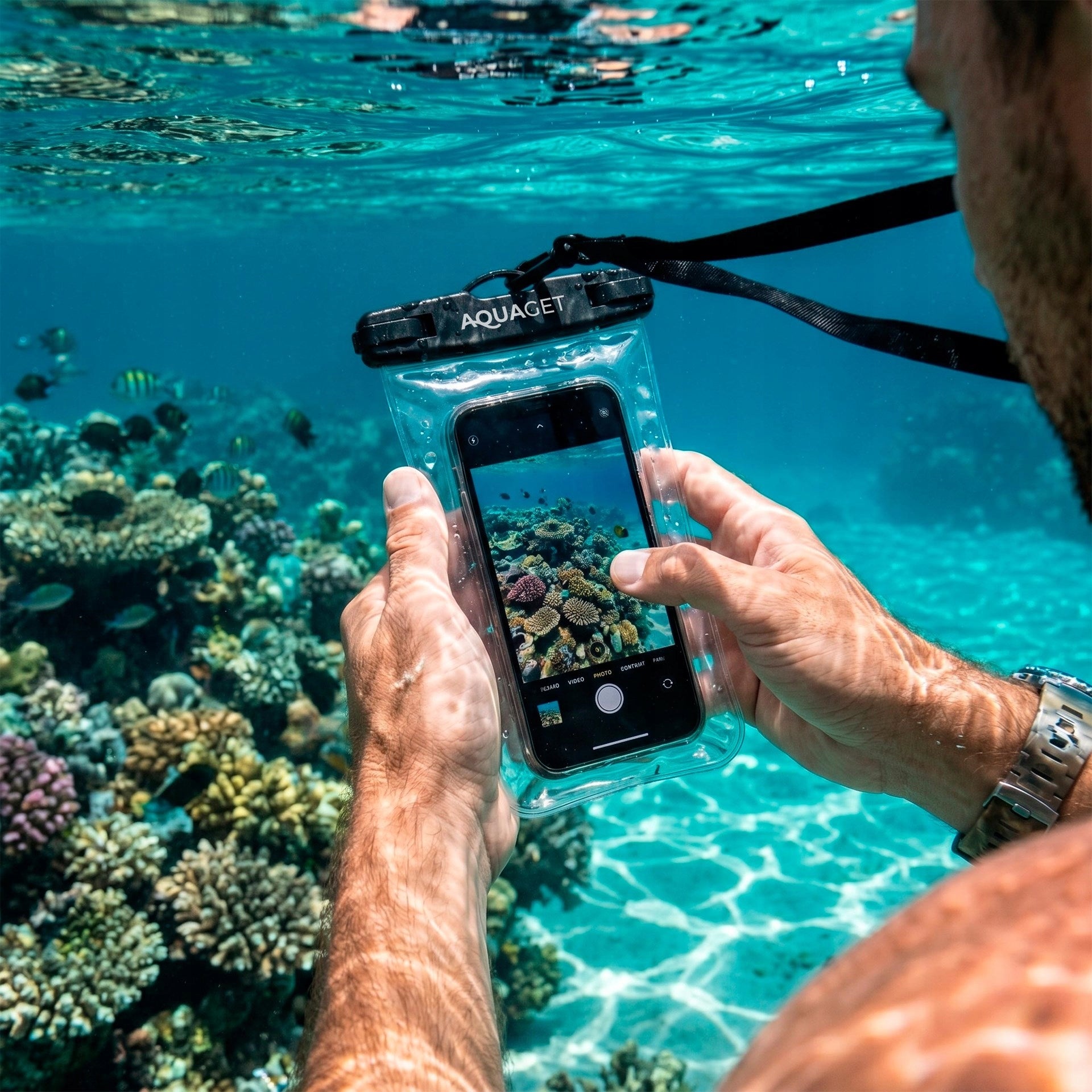 WATERPROOF PHONE CASE beach kayak WATERPROOF Dive COVER Packaging status original