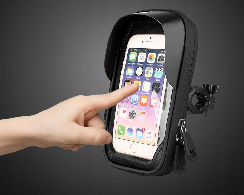 WATERPROOF PHONE HOLDER GPS BIKE 4-6,5″ VISOR Brand Inoparts