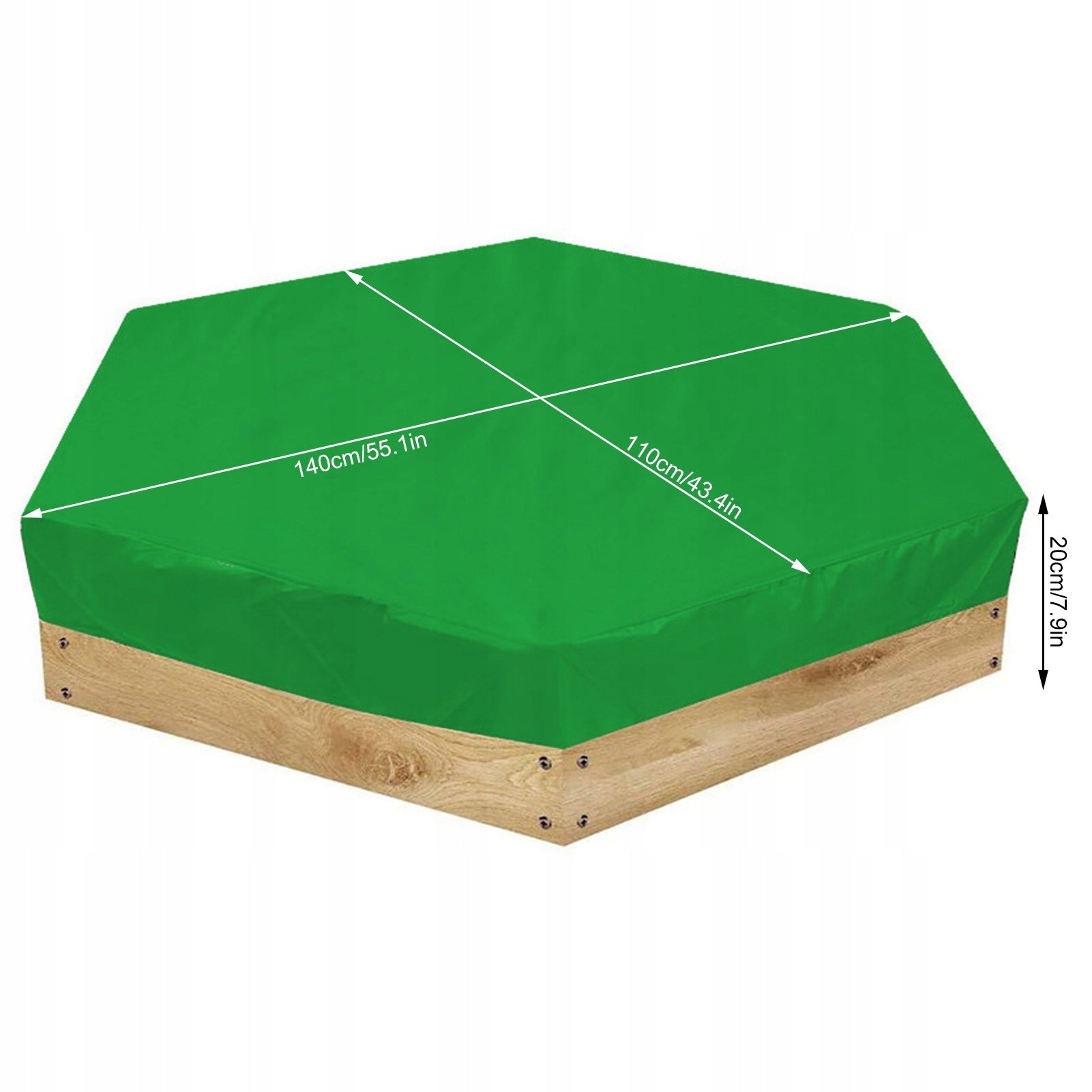WATERPROOF SANDBOX TARPAULIN COVER Product width 110 cm