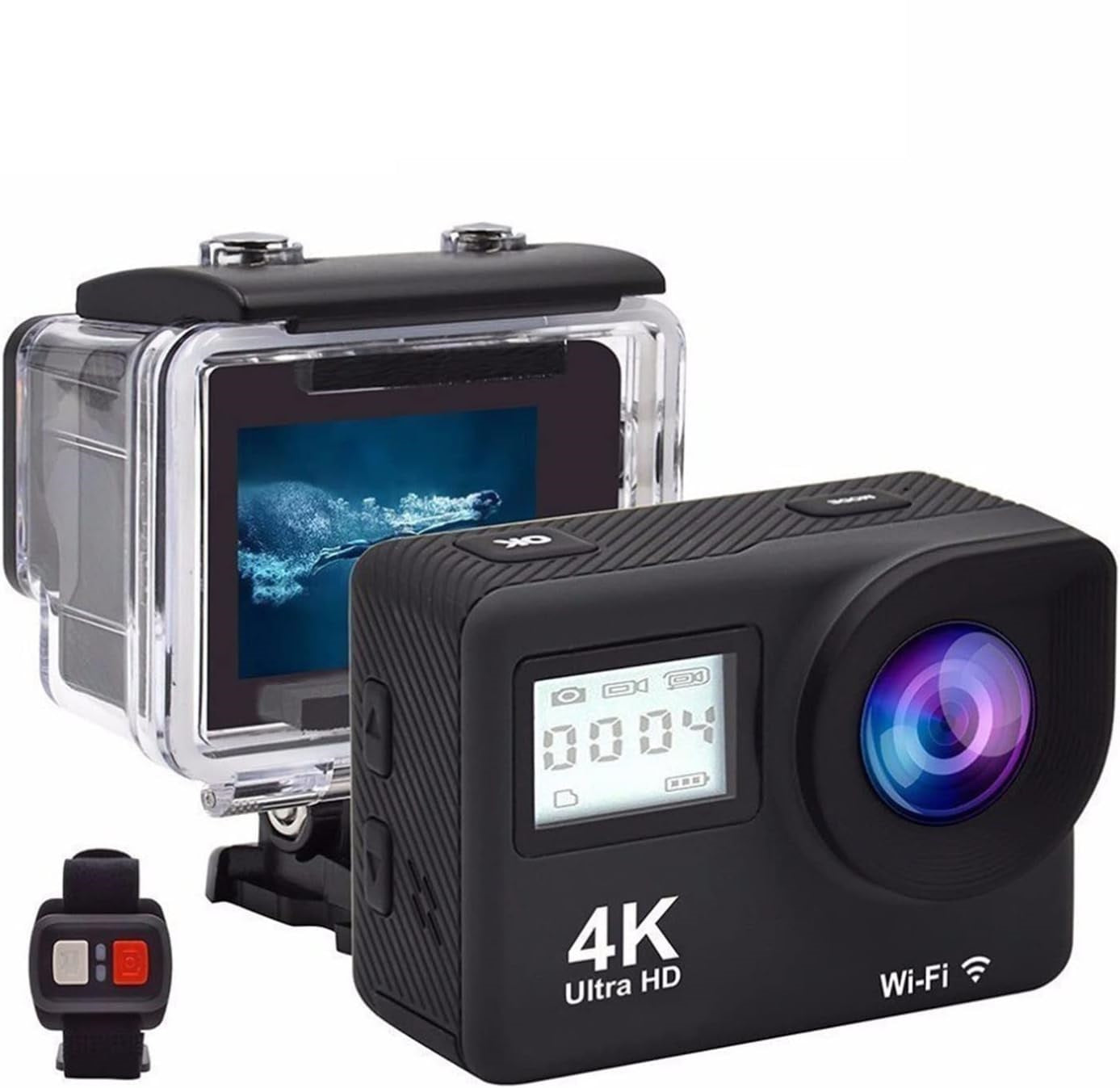 WATERPROOF SPORTS CAMERA 4K Ultra HD 1,6MP VIDEO / 16MP PHOTOS Wi-Fi Brand no brand