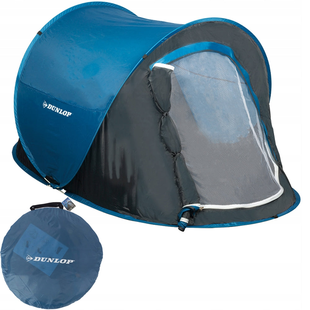 WATERPROOF Self-Assembly Camping Tent 1 Person Tourist Dunlop Packaging status original