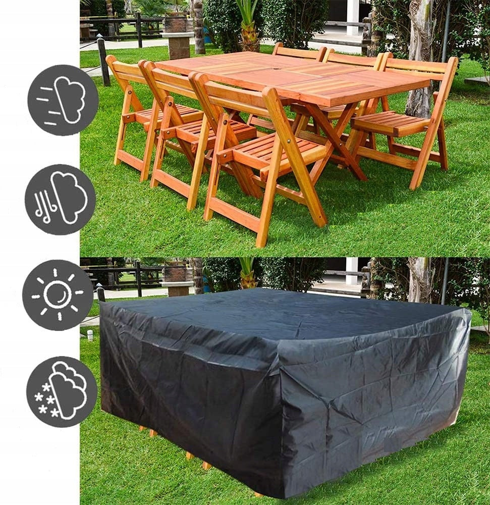 WATERPROOF TARPAULIN COVER FOR GARDEN FURNITURE 308x138x98 XXL Product width 138 cm