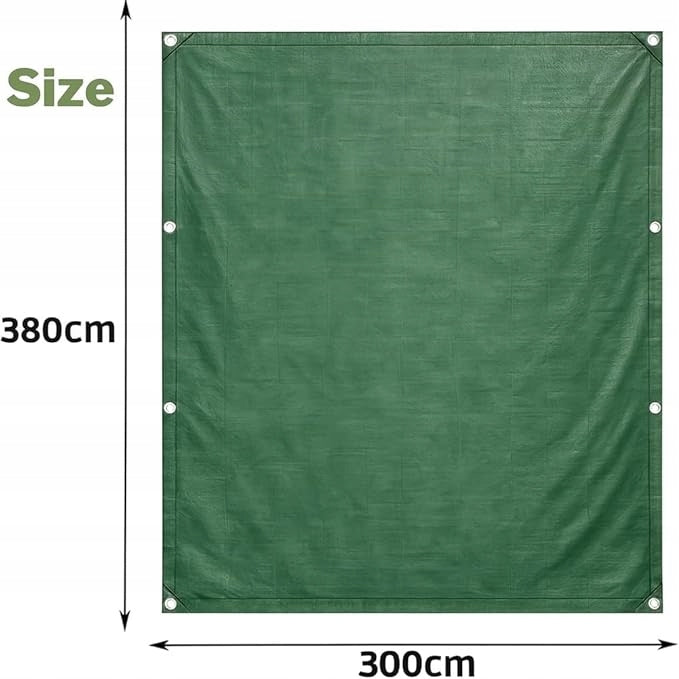 WATERPROOF TARPAULIN SHEET CAMPING TENT TRAVEL EXPEDITION LARGE GREEN Manufacturer code B0FKZ6M2KL