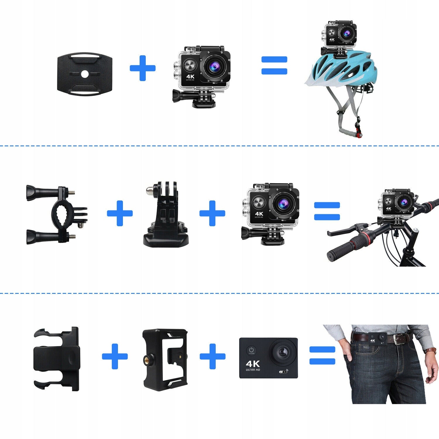 WATERPROOF WIFI SPORTS CAMERA 30M, STABILIZATION Brand no brand