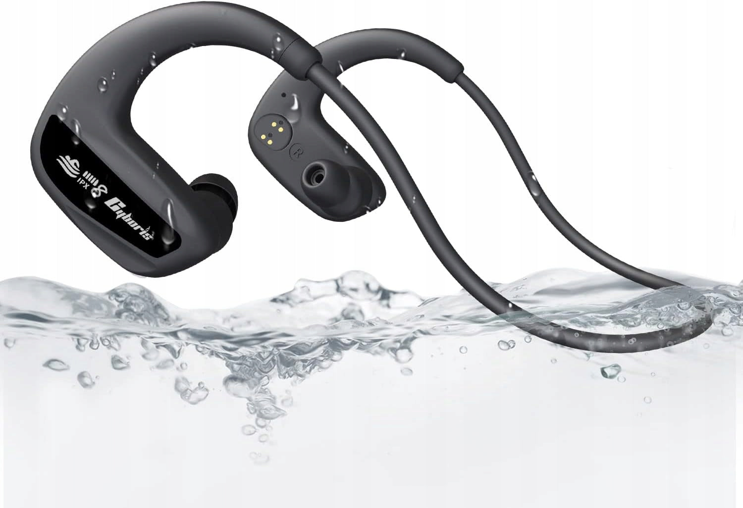 WATERPROOF WIRELESS HEADPHONES SWIMMING HEADPHONES