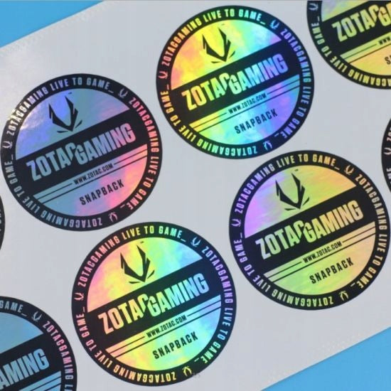 WATERPROOF hologram stickers WITH YOUR LOGO DESIGN