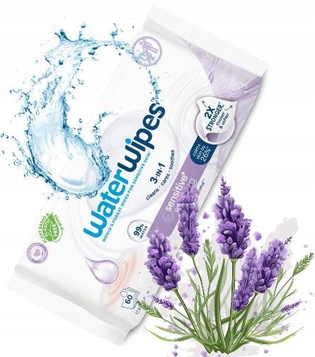 WATERWIPES WET Wipes for Children with Lavender Extract 60 PCS