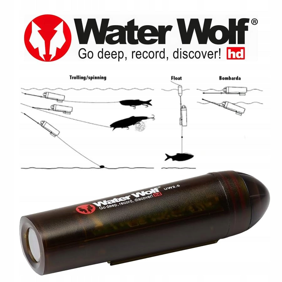 WATERWOLF 2.0 Underwater WiFi Fishing Camera 1080p HD 120° 100m Brand no brand