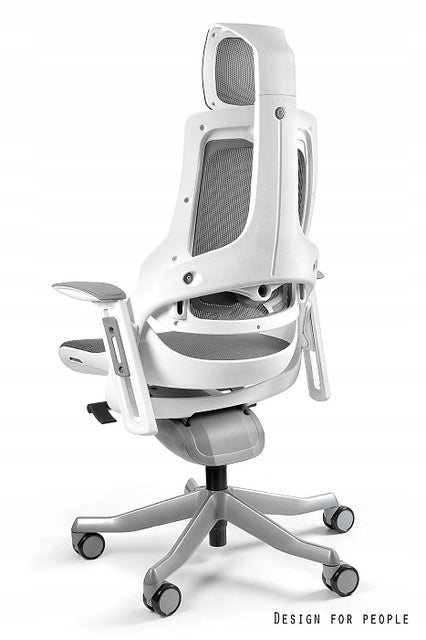 WAU office chair white / grey NW41 Unique / MEETS NEW STANDARDS Brand Unique