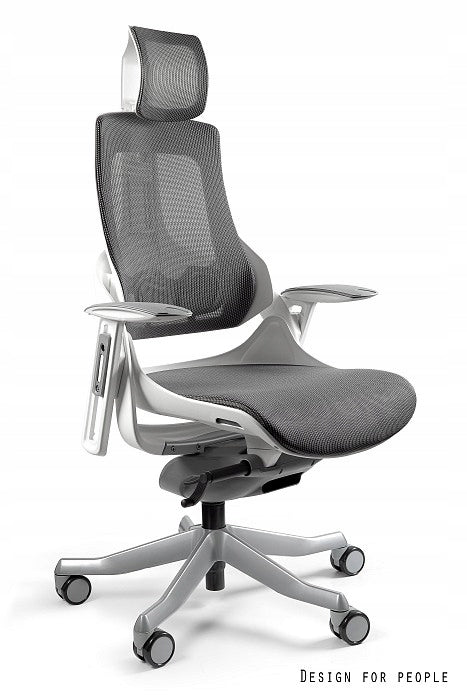 WAU office chair white / grey NW41 Unique / MEETS NEW STANDARDS