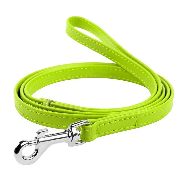 WAUDOG COLLAR Lanyard for dog leather 122CM 18MM Color green