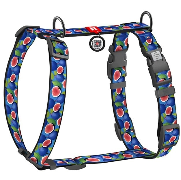 WAUDOG Nylon Dog Harness Briefs Address Card QR L