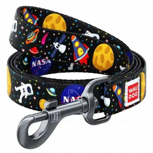 WAUDOG Nylon leash pattern "NASA" L-XXL