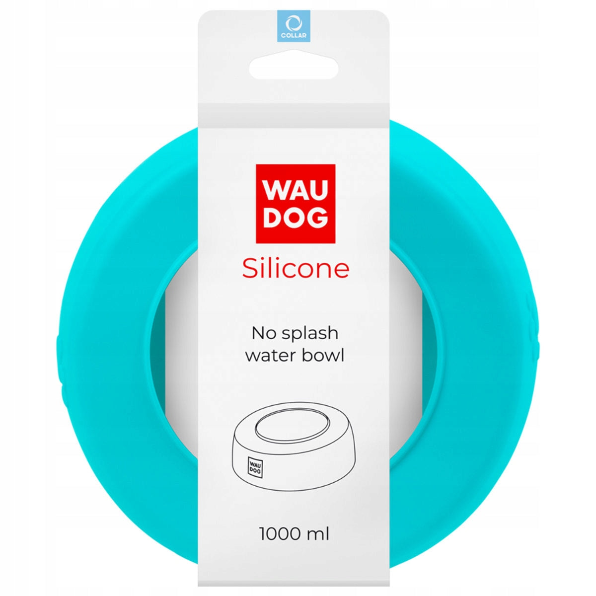 WAUDOG Silicone Non-rash bowl 1l blue Packaging status original
