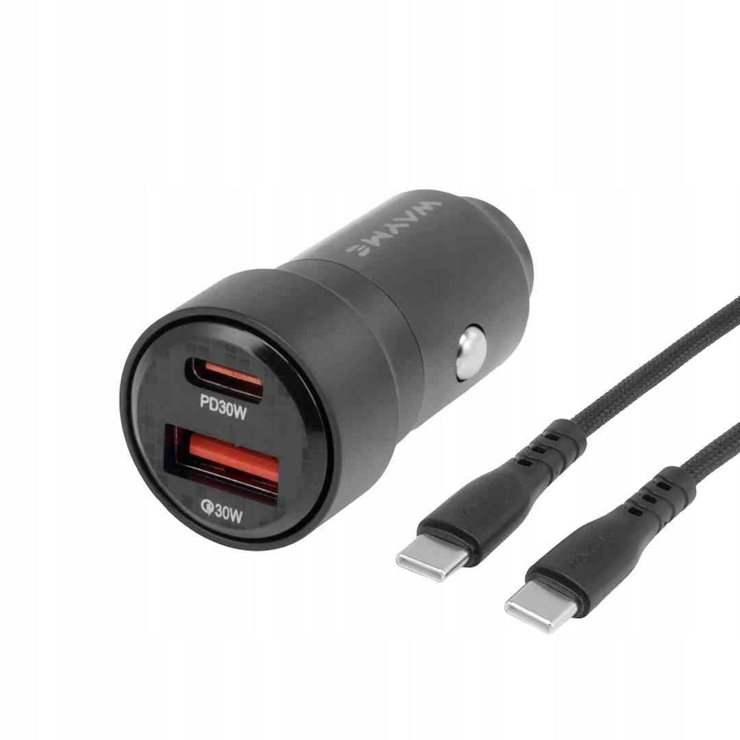 WAYME USB-C Cable > USB-C 100cm Microfiber with 66W LED Display