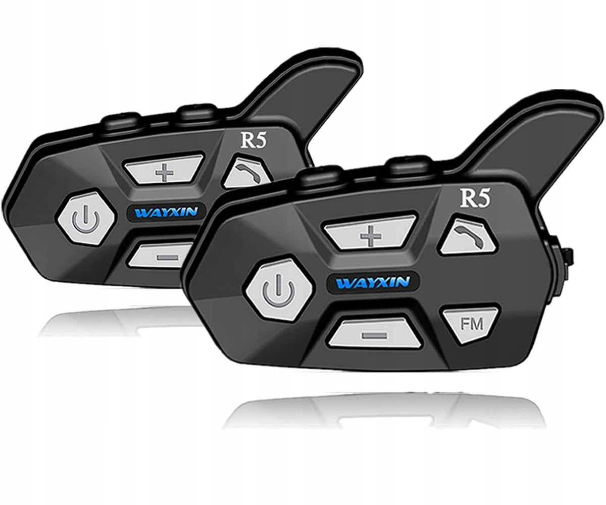 WAYXIN R5 Double Pack Motorcycle Headset