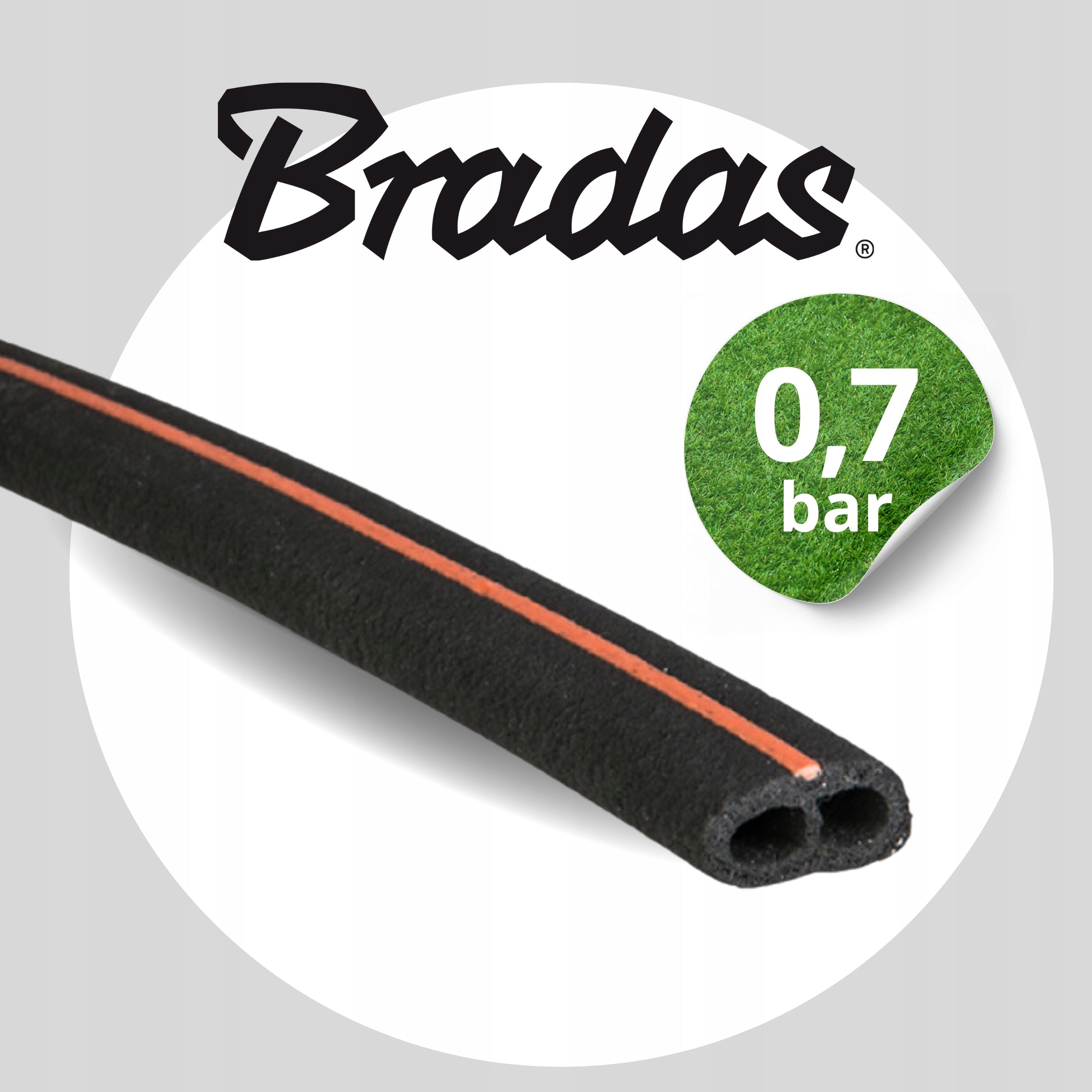 Mikroporöser Schlauch Bradas Aqua-Drop, 1/2", 15m 