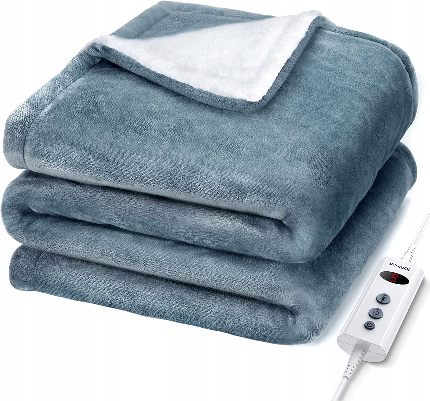 WCHIUOE electric blanket 180x130cm grey