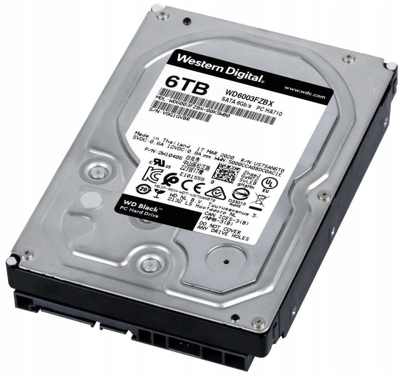 Western Digital Black 6 TB, SATA/600 (WD6003FZBX) 