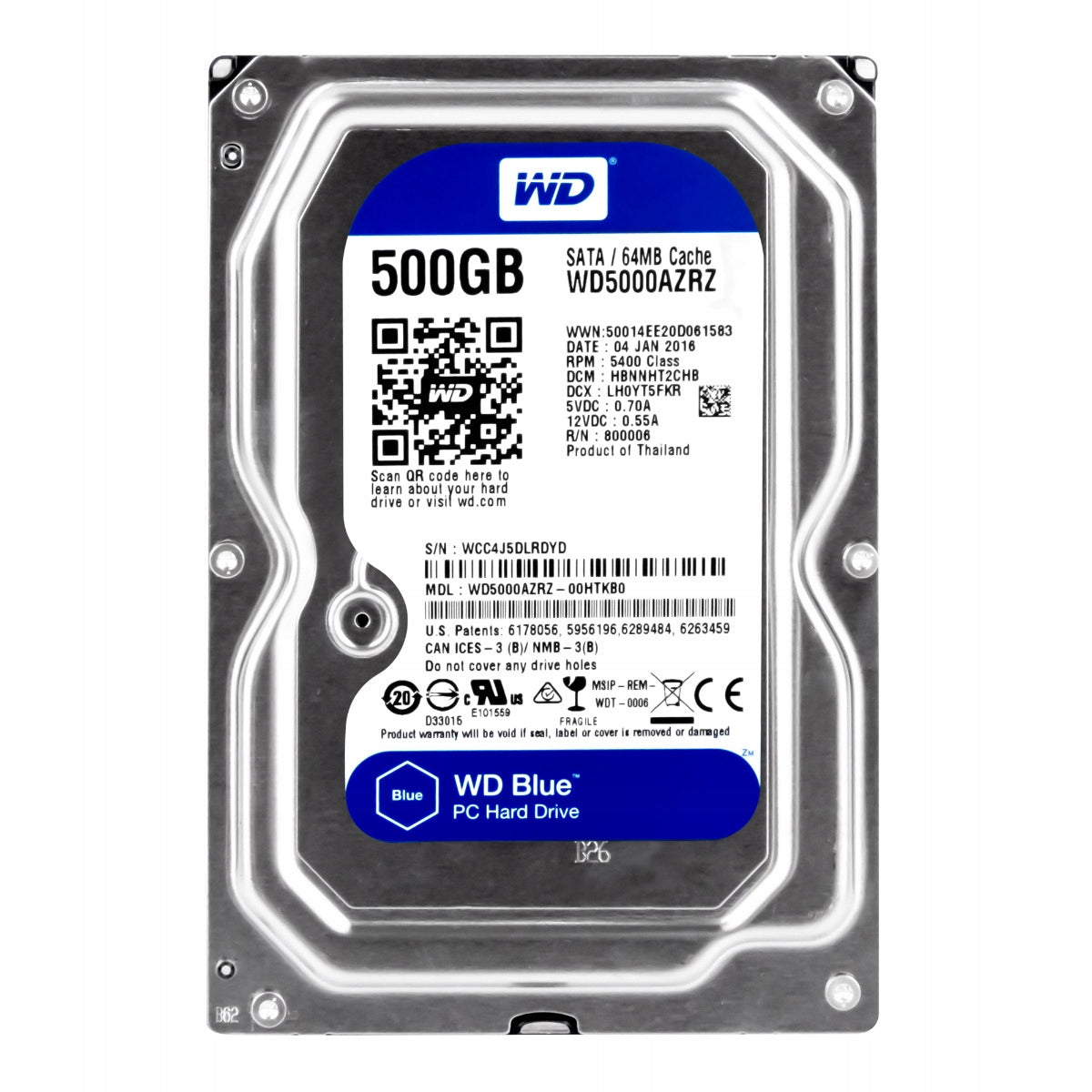 Western Digital WD Blue 500 GB (WD5000AZRZ) 