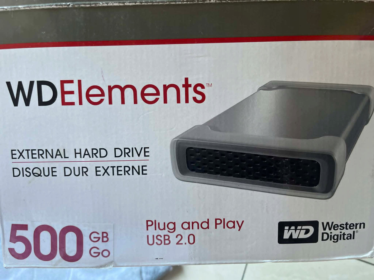 WD Elements 500 GB hard drive