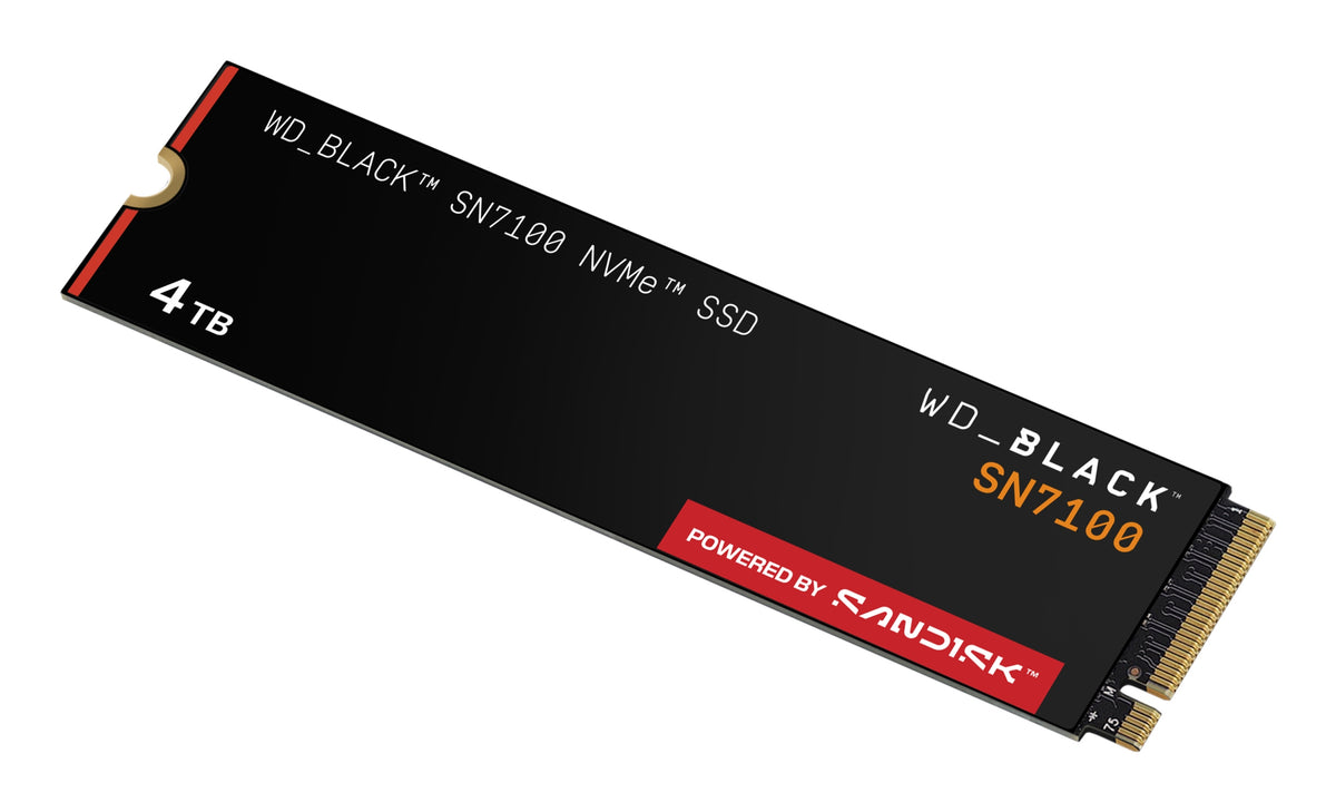 WD SN7100 4TB M.2 2280 PCI-E x4 Gen4 NVMe SSD WD S400T4X0E Manufacturer code WDS400T4X0E
