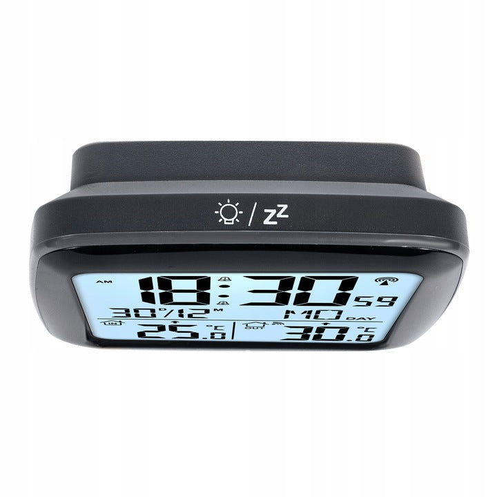 WEATHER STATION DCF WEATHER CLOCK THERMOMETER ALARM CLOCK Brand GreenBlue