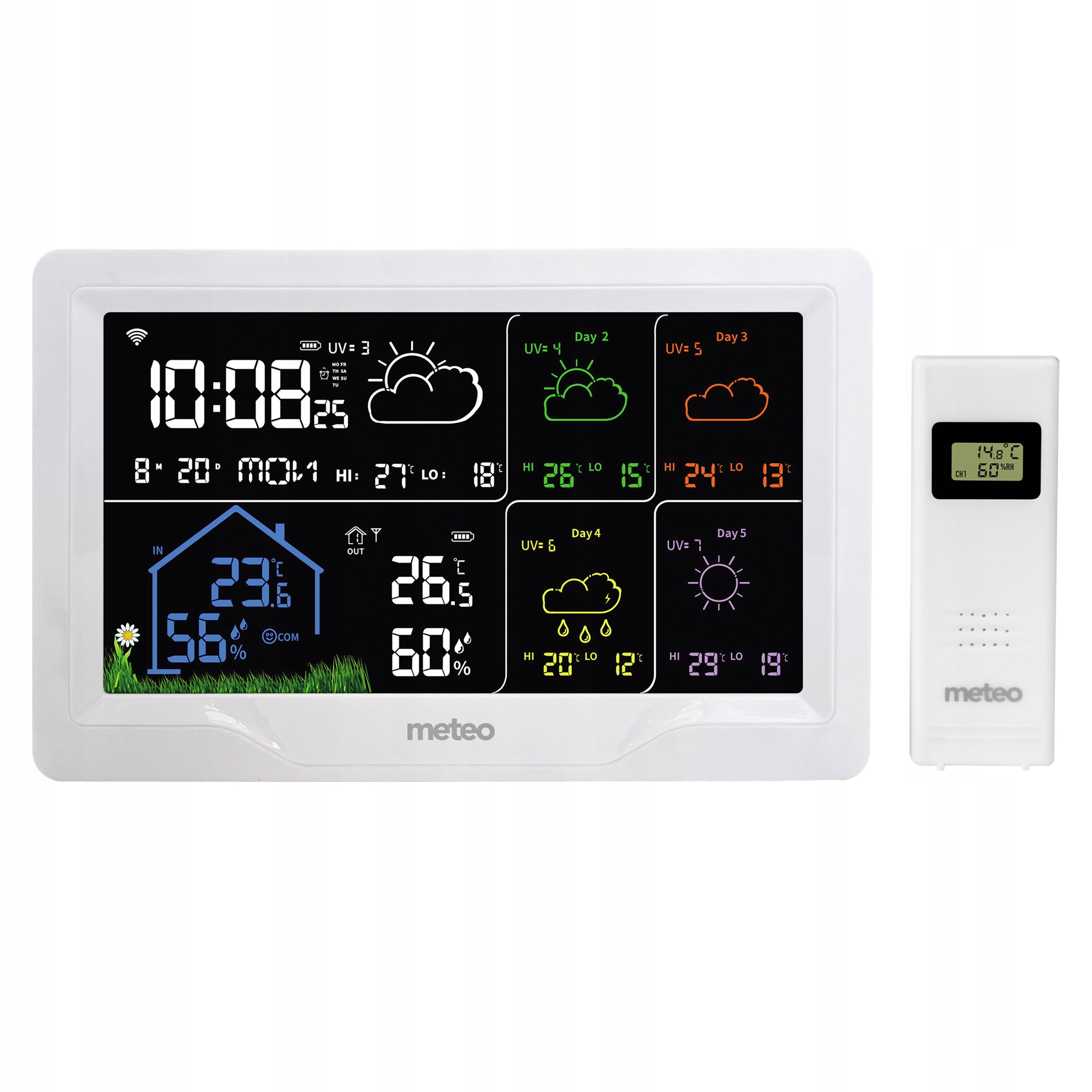 WEATHER STATION METEO SP401 WIFI WITH WEATHER FORECAST FOR 4 DAYS Brand Meteo