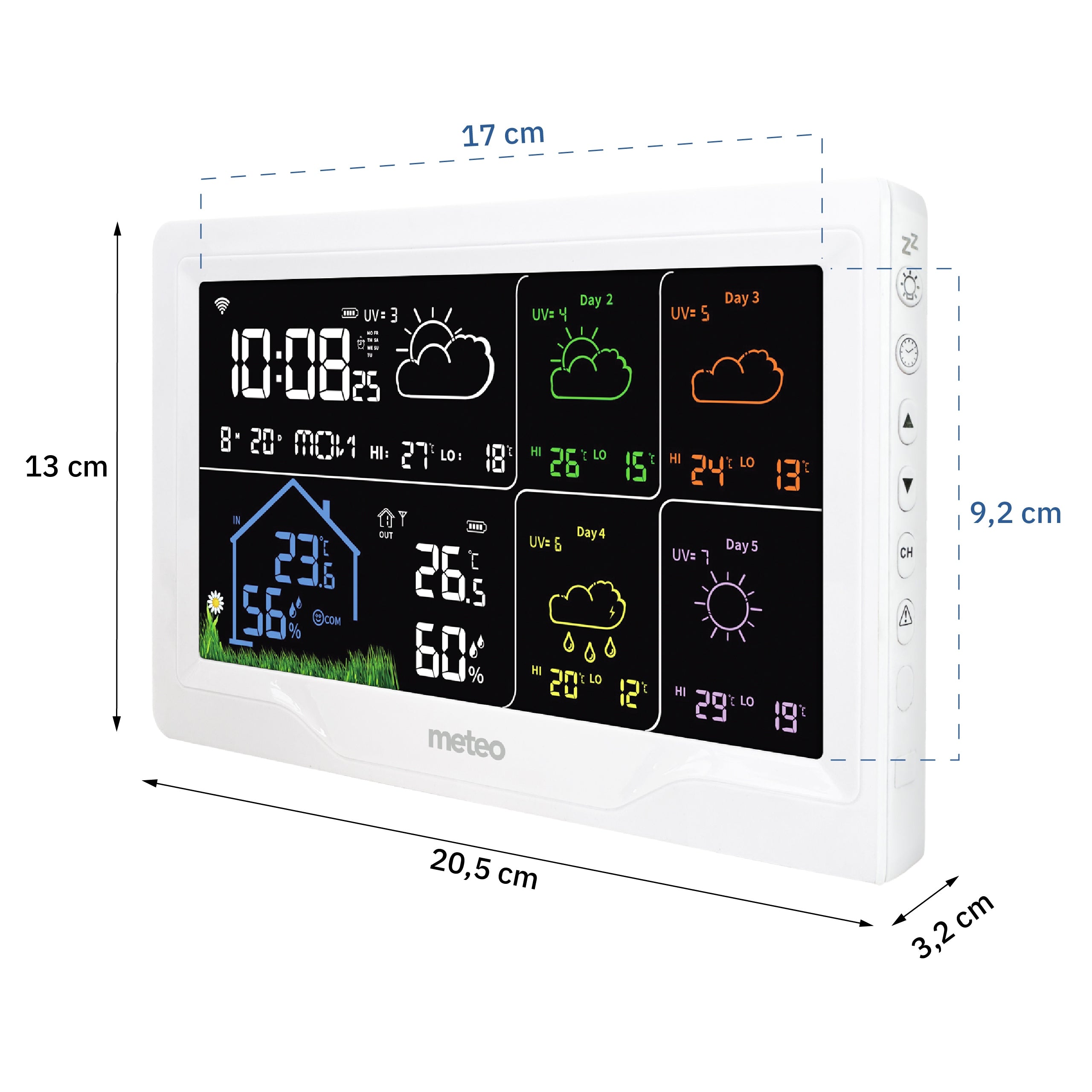 WEATHER STATION METEO SP401 WIFI WITH WEATHER FORECAST FOR 4 DAYS EAN (GTIN) 5907265022073
