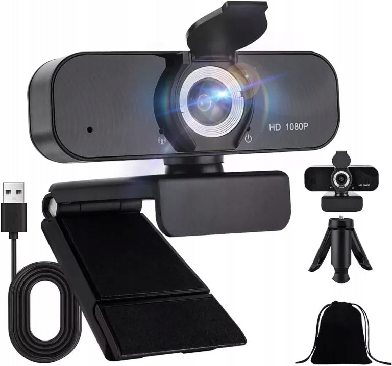 WEBCAM FULL HD, USB WITH MICROPHONE FOR PC